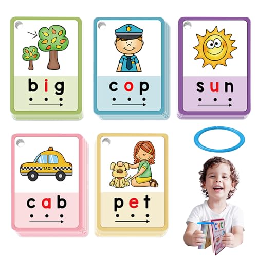 MFYOUPK Phonics Lernkarten,70 Stück Sichtwörter Karten | Frühes Lernspiel Phonics Spiele Für Kinder Ab 3 Jahren Für Und Mädchen Familie Indoor Kindergarten Vorschule Zuhause MFYOUPK Phonics Lernkarten,70 Stück Sichtwörter Karten | Frühes Lernspiel Phonics Spiele Für Kinder Ab 3 Jahren Für Und Mädchen Familie Indoor Kindergarten Vorschule Zuhause von MFYOUPK