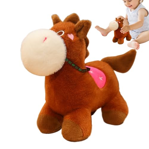 MFYOUPK Plüschtier Puppe, Plüschpferd Tierpuppe, Hautfreundliche Weiche Deko Streicheltier Kuschelbegleiter Für Zuhause Kindergarten Bett Couch Auto MFYOUPK Plüschtier Puppe, Plüschpferd Tierpuppe, Hautfreundliche Weiche Deko Streicheltier Kuschelbegleiter Für Zuhause Kindergarten Bett Couch Auto von MFYOUPK
