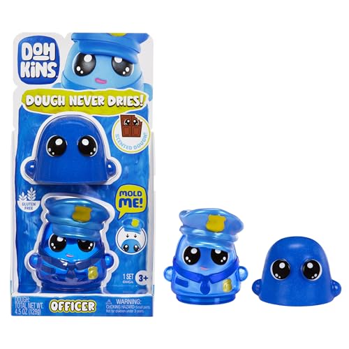 DohKins Police Officer Single Pack Character - Enthält 1 DohKins Figur, 6 Figuren zum Sammeln, Knete Trocknet Niemals Aus, Glutenfrei, Geeignet für Sammler & Kinder im Alter von 2-5 Jahren DohKins Police Officer Single Pack Character - Enthält 1 DohKins Figur, 6 Figuren zum Sammeln, Knete Trocknet Niemals Aus, Glutenfrei, Geeignet für Sammler & Kinder im Alter von 2-5 Jahren von MGA Entertainment