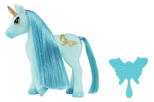 Dream Ella MGA's Dream Bella Kleines Einhorn-SEA GLASS - Zauberzubehör blau mit 1 Schmetterlingsbürste - Mähne & Schwanz stylen - für 14 cm große Puppen - 3+ Jahre alter, 580959EUC Dream Ella MGA's Dream Bella Kleines Einhorn-SEA GLASS - Zauberzubehör blau mit 1 Schmetterlingsbürste - Mähne & Schwanz stylen - für 14 cm große Puppen - 3+ Jahre alter, 580959EUC von MGA Entertainment