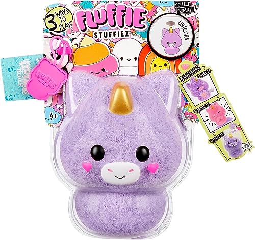 Fluffie Stuffiez Kleine Sammelplüschfigur - UNICORN - Überraschung beim Auspacken mit ASMR Fidget DIY Fellabziehen, Ultrasofter Flaum - ideal für Kinder ab 4 Jahren von Fluffie Stuffiez