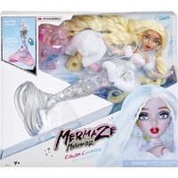 MGA 585428EUC - Mermaze Mermaidz Winter Waves, GWEN, Meerjungfrauen-Puppe, Flosse mit Farbwechsel, Schwanz mit Glitzerfüllung und Accessoires von MGA Entertainment