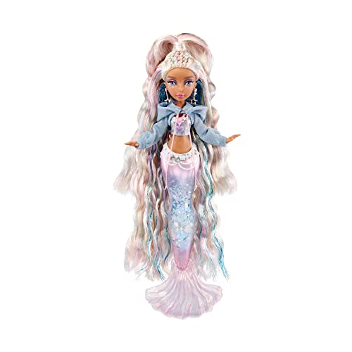 Mermaze Mermaidz Winter Waves - KISHIKO - Meerjungfrauen-Puppe, Flosse mit Farbwechsel, Schwanz mit Glitzerfüllung und Accessoires - Für Kinder und Sammler ab 4 Jahren Mermaze Mermaidz Winter Waves - KISHIKO - Meerjungfrauen-Puppe, Flosse mit Farbwechsel, Schwanz mit Glitzerfüllung und Accessoires - Für Kinder und Sammler ab 4 Jahren von MERMAZE MERMAIDZ