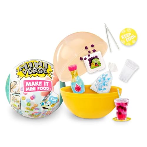 MGA's Miniverse - Make It Mini Food Cafe Serie 1 - DIY Harz-Spiel, Verpackt in Einer Undurchsichtigen Kugel - Packe Überraschungszutaten & Küchenzubehör aus - Ideal für Kinder und Sammler ab 8 Jahre von MGA's Miniverse