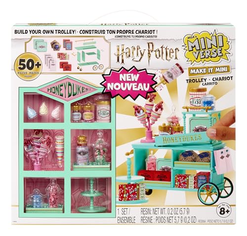 MGA's Miniverse Make It Mini Honeydukes Trolley- Harry Potter Mini-Sammlerstücke, 50+ Teile, Kunstharz-Bastelspiel, Nachgebildete Lebensmittel, Für Sammler & Kinder ab 8, Nicht ESSBAR MGA's Miniverse Make It Mini Honeydukes Trolley- Harry Potter Mini-Sammlerstücke, 50+ Teile, Kunstharz-Bastelspiel, Nachgebildete Lebensmittel, Für Sammler & Kinder ab 8, Nicht ESSBAR von MGA's Miniverse