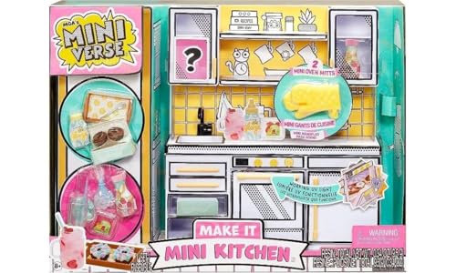 MGA's Miniverse Make It Mini Kitchen - DIY-Küchenspielset mit UV-Licht, Geheimrezept, Kunststoffspiel und Mini-Ofenhandschuhen - nicht essbar - erfordert Batterien - geeignet für Kinder ab 8 Jahren MGA's Miniverse Make It Mini Kitchen - DIY-Küchenspielset mit UV-Licht, Geheimrezept, Kunststoffspiel und Mini-Ofenhandschuhen - nicht essbar - erfordert Batterien - geeignet für Kinder ab 8 Jahren von MGA's Miniverse