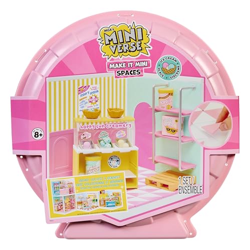 MGA's Miniverse Make It Mini Spaces Ice Cream Shop - Inklusive 1 Packung, BAU-Set, DIY, Bastelei, Für Sammler & Kinder ab 8 Jahren, Nicht ESSBAR MGA's Miniverse Make It Mini Spaces Ice Cream Shop - Inklusive 1 Packung, BAU-Set, DIY, Bastelei, Für Sammler & Kinder ab 8 Jahren, Nicht ESSBAR von MGA's Miniverse