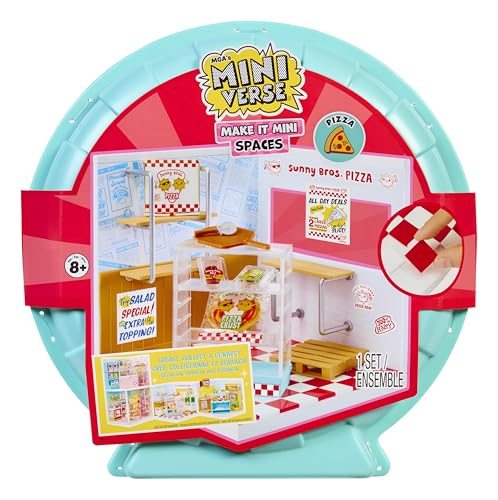 MGA's Miniverse Make It Mini Spaces Pizza Shop - Inklusive 1 Packung, BAU-Set, DIY, Bastelei, Für Sammler & Kinder ab 8 Jahren, Nicht ESSBAR von MGA's Miniverse