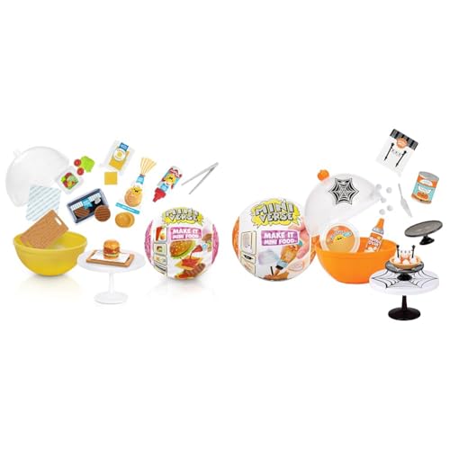 MGA's Miniverse Serie 2 Make It Mini Food Diner - DIY Food Playset mit UV-Licht & Seasonal Make It Mini Food - Halloween Serie 1 - Verpackte -Sammlerstücke von MGA's Miniverse