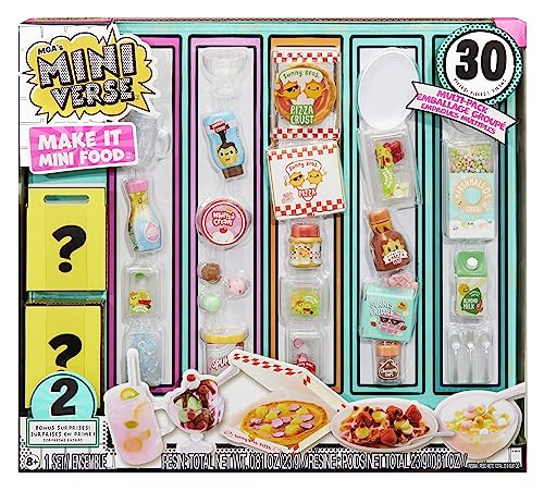 MGAs Miniverse Make It Mini-Food-Multipack — DIY-Spielset mit UV-Licht, nachgebildeten Lebensmittelzutaten und Harzspielzeug — nicht essbar — geeignet für Kinder ab 8 Jahren von MGA's Miniverse