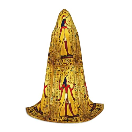 MGGAklp Ancient Egypt Tribe Series Print Hooded Cape For Teens For Halloween, Cosplay And Themed Parties von MGGAklp