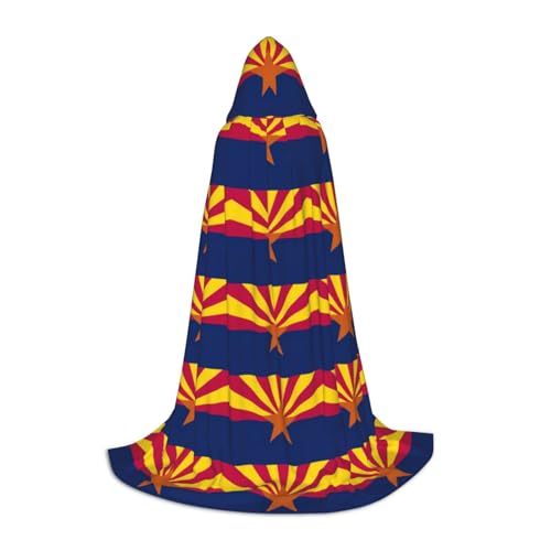 MGGAklp Arizona State Flag Print Kapuzenumhang für Teenager für Halloween, Cosplay und Mottopartys von MGGAklp