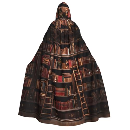 MGGAklp Bibliothek Bücherregal Druck Erwachsene Kapuzenumhang mit Halloween-Umhang Robe Kostüm Party Supplies MGGAklp Bibliothek Bücherregal Druck Erwachsene Kapuzenumhang mit Halloween-Umhang Robe Kostüm Party Supplies von MGGAklp