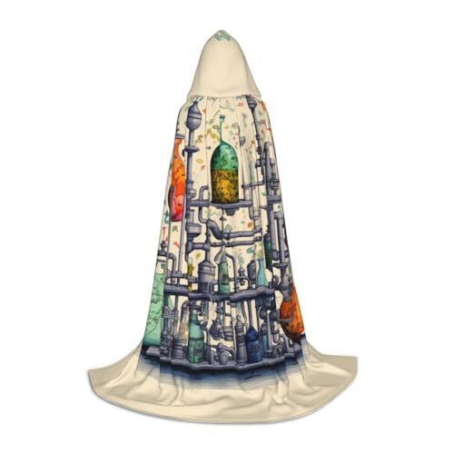 MGGAklp Chemie-Print Kapuzenumhang für Teenager für Halloween, Cosplay und Mottopartys MGGAklp Chemie-Print Kapuzenumhang für Teenager für Halloween, Cosplay und Mottopartys von MGGAklp