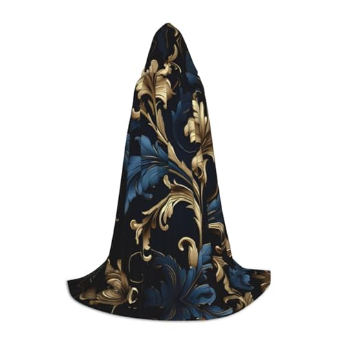 MGGAklp Damastmuster Druck Kapuzenumhang für Teenager für Halloween, Cosplay und Mottopartys MGGAklp Damastmuster Druck Kapuzenumhang für Teenager für Halloween, Cosplay und Mottopartys von MGGAklp