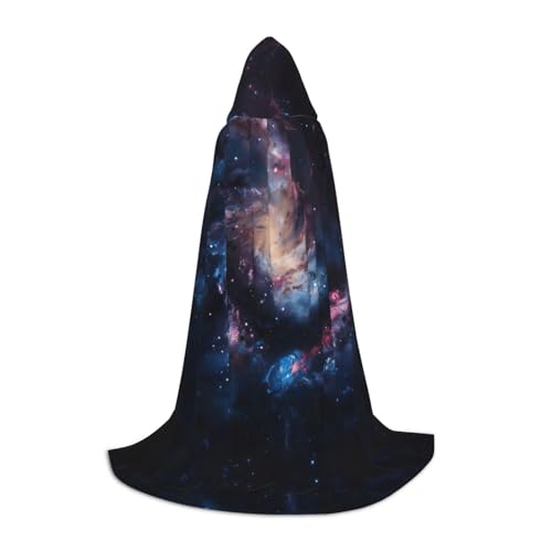 MGGAklp Galaxy Print Kapuzenumhang für Teenager für Halloween, Cosplay und Mottopartys MGGAklp Galaxy Print Kapuzenumhang für Teenager für Halloween, Cosplay und Mottopartys von MGGAklp