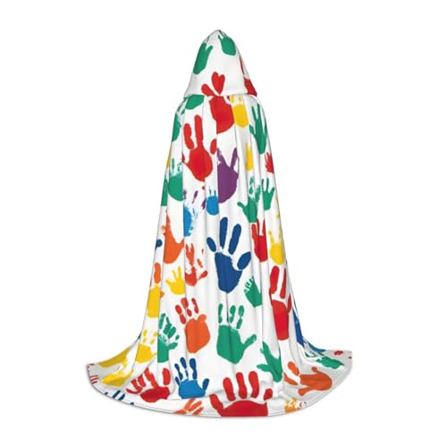 MGGAklp Handabdruck Kapuzenumhang für Teenager für Halloween, Cosplay und Mottopartys MGGAklp Handabdruck Kapuzenumhang für Teenager für Halloween, Cosplay und Mottopartys von MGGAklp