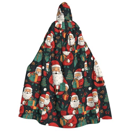 MGGAklp Kapuzenumhang mit Aufschrift "Merry Christmas" für Erwachsene, mit Halloween-Umhang, Kostüm, Partyzubehör von MGGAklp