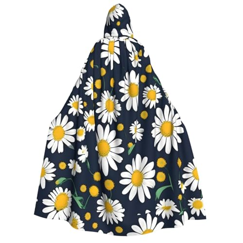 MGGAklp Kapuzenumhang mit Blumenmuster und Gänseblümchenmuster, für Erwachsene, Halloween-Umhang, Kostüm, Partyzubehör MGGAklp Kapuzenumhang mit Blumenmuster und Gänseblümchenmuster, für Erwachsene, Halloween-Umhang, Kostüm, Partyzubehör von MGGAklp