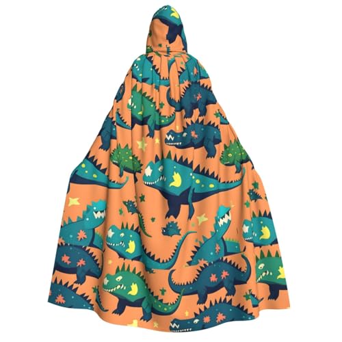 MGGAklp Kapuzenumhang mit Dinosaurier-Druck, für Erwachsene, Halloween-Umhang, Kostüm, Partyzubehör MGGAklp Kapuzenumhang mit Dinosaurier-Druck, für Erwachsene, Halloween-Umhang, Kostüm, Partyzubehör von MGGAklp
