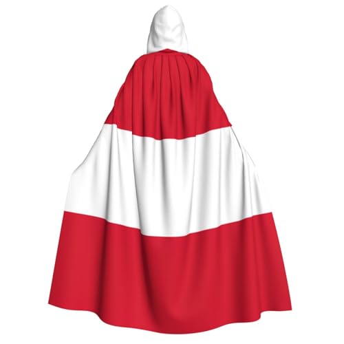 MGGAklp Kapuzenumhang mit Flagge von Monaco, für Erwachsene, mit Halloween-Umhang, Kostüm, Partyzubehör MGGAklp Kapuzenumhang mit Flagge von Monaco, für Erwachsene, mit Halloween-Umhang, Kostüm, Partyzubehör von MGGAklp