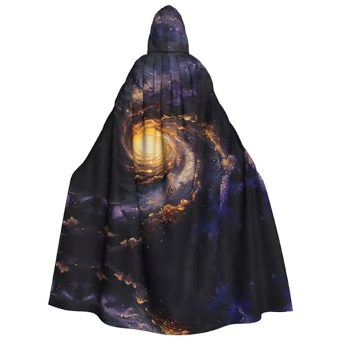 MGGAklp Kapuzenumhang mit Galaxie-Aufdruck für Erwachsene mit Halloween-Umhang, Kostüm, Partyzubehör MGGAklp Kapuzenumhang mit Galaxie-Aufdruck für Erwachsene mit Halloween-Umhang, Kostüm, Partyzubehör von MGGAklp