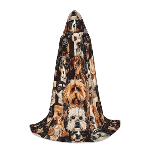 MGGAklp Kapuzenumhang mit Hundemuster für Teenager für Halloween, Cosplay und Mottopartys MGGAklp Kapuzenumhang mit Hundemuster für Teenager für Halloween, Cosplay und Mottopartys von MGGAklp