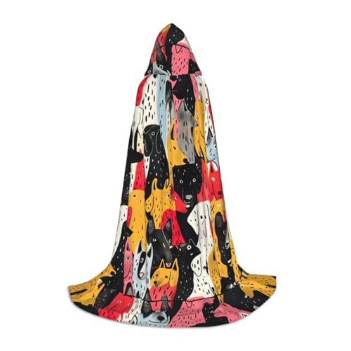 MGGAklp Kapuzenumhang mit Hundemuster für Teenager für Halloween, Cosplay und Mottopartys MGGAklp Kapuzenumhang mit Hundemuster für Teenager für Halloween, Cosplay und Mottopartys von MGGAklp