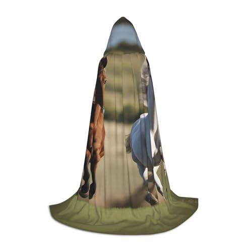 MGGAklp Kapuzenumhang mit Laufpferden, für Teenager, Halloween, Cosplay und Motto-Partys MGGAklp Kapuzenumhang mit Laufpferden, für Teenager, Halloween, Cosplay und Motto-Partys von MGGAklp