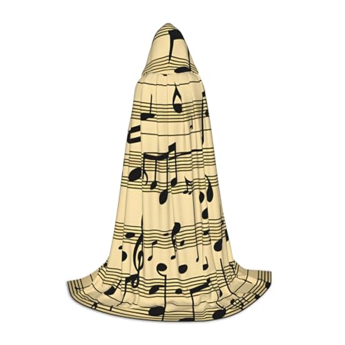 MGGAklp Kapuzenumhang mit Musiknoten für Teenager, Halloween, Cosplay und Motto-Partys MGGAklp Kapuzenumhang mit Musiknoten für Teenager, Halloween, Cosplay und Motto-Partys von MGGAklp