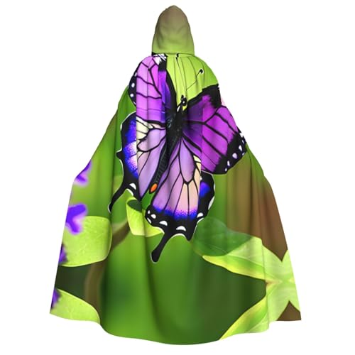 MGGAklp Kapuzenumhang mit Schmetterlings-Motiv, für Erwachsene, mit Halloween-Umhang, Kostüm, Partyzubehör MGGAklp Kapuzenumhang mit Schmetterlings-Motiv, für Erwachsene, mit Halloween-Umhang, Kostüm, Partyzubehör von MGGAklp