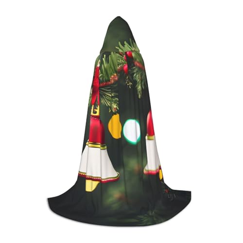 MGGAklp Kapuzenumhang mit Weihnachtsbaum und Glocke für Teenager für Halloween, Cosplay und Mottopartys MGGAklp Kapuzenumhang mit Weihnachtsbaum und Glocke für Teenager für Halloween, Cosplay und Mottopartys von MGGAklp