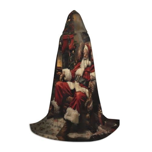 MGGAklp Kapuzenumhang mit Weihnachtsdruck, für Teenager, Halloween, Cosplay und Motto-Partys MGGAklp Kapuzenumhang mit Weihnachtsdruck, für Teenager, Halloween, Cosplay und Motto-Partys von MGGAklp