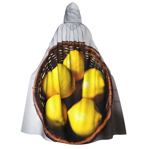 MGGAklp Kapuzenumhang mit Zitronenmotiv, für Erwachsene, Halloween-Umhang, Kostüm, Partyzubehör MGGAklp Kapuzenumhang mit Zitronenmotiv, für Erwachsene, Halloween-Umhang, Kostüm, Partyzubehör von MGGAklp