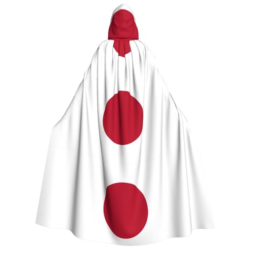 MGGAklp Kapuzenumhang mit japanischer Flagge, für Erwachsene, mit Halloween-Umhang, Kostüm, Partyzubehör MGGAklp Kapuzenumhang mit japanischer Flagge, für Erwachsene, mit Halloween-Umhang, Kostüm, Partyzubehör von MGGAklp