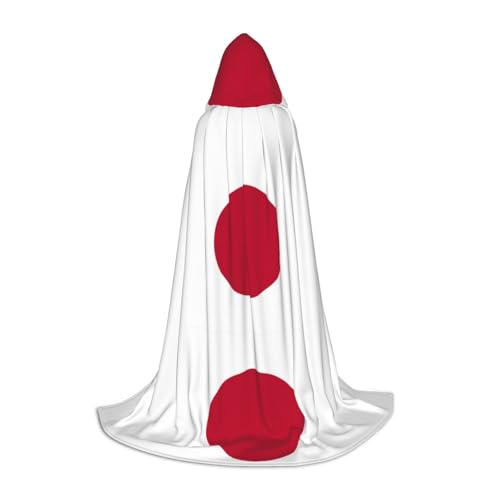 MGGAklp Kapuzenumhang mit japanischer Flagge, für Teenager, Halloween, Cosplay und Motto-Partys von MGGAklp