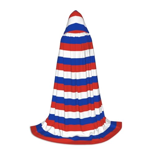 MGGAklp Kapuzenumhang mit russischer Flagge, für Teenager, Halloween, Cosplay und Motto-Partys von MGGAklp