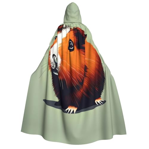 MGGAklp Meerschweinchen-Illustrationsdruck, Erwachsenen-Umhang mit Kapuze, Halloween-Umhang, Robe, Kostüm, Partyzubehör MGGAklp Meerschweinchen-Illustrationsdruck, Erwachsenen-Umhang mit Kapuze, Halloween-Umhang, Robe, Kostüm, Partyzubehör von MGGAklp