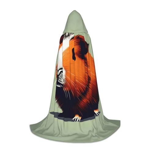 MGGAklp Meerschweinchen-Illustrationsdruck Kapuzenumhang für Teenager für Halloween, Cosplay und Mottopartys MGGAklp Meerschweinchen-Illustrationsdruck Kapuzenumhang für Teenager für Halloween, Cosplay und Mottopartys von MGGAklp