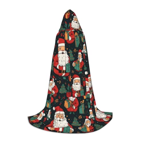 MGGAklp Merry Christmas Print Kapuzenumhang für Teenager für Halloween, Cosplay und Mottopartys von MGGAklp