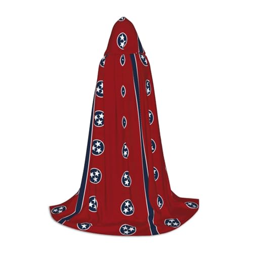 MGGAklp Tennessee State Flag Print Kapuzenumhang für Teenager für Halloween, Cosplay und Mottopartys von MGGAklp