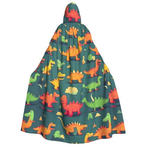 MGGAklp Umhang mit Kapuze für Erwachsene, kleiner Dinosaurier-Druck, mit Halloween-Umhang, Kostüm, Partyzubehör MGGAklp Umhang mit Kapuze für Erwachsene, kleiner Dinosaurier-Druck, mit Halloween-Umhang, Kostüm, Partyzubehör von MGGAklp