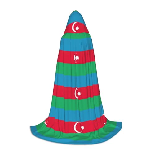 MGGAklp Umhang mit Kapuze und Flagge von Aserbaidschan, für Teenager, Halloween, Cosplay und Motto-Partys von MGGAklp