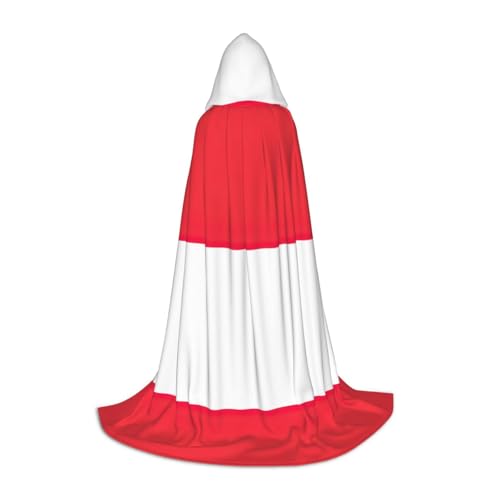 MGGAklp Umhang mit indonesischer Flagge, mit Kapuze, für Teenager, Halloween, Cosplay und Motto-Partys von MGGAklp