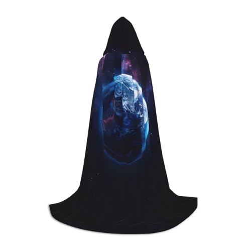 MGGAklp Universe Planet Print Kapuzenumhang für Teenager für Halloween, Cosplay und Mottopartys von MGGAklp
