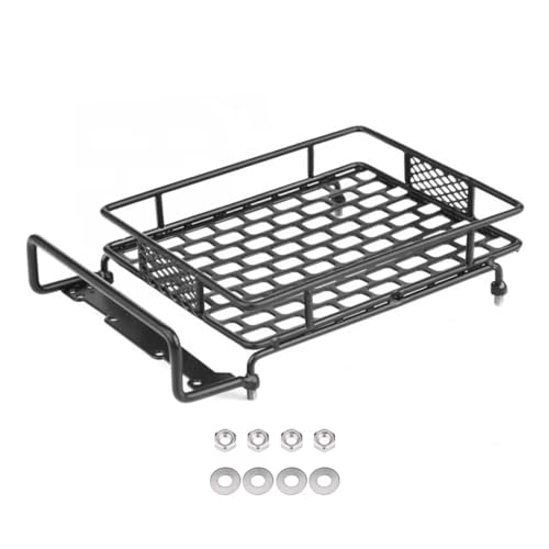 Für Axial Für Scx10 Für Traxxas Für Trx4 D90 Für Tamiya Für Cc01 1/10 3 Größe Metall Gepäckträger Dach Rack RC Crawler Auto Upgrade Teile RC Auto Zubehör(Middle 155x105mm) von MGHGFYTAS