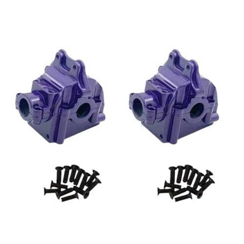 Für Wltoys Für 144001 144002 144010 124007 124016 124017 124019 Metall Getriebe Gehäuse Getriebe Shell Differential Fall Upgrade Teile RC Auto Zubehör(Purple) von MGHGFYTAS