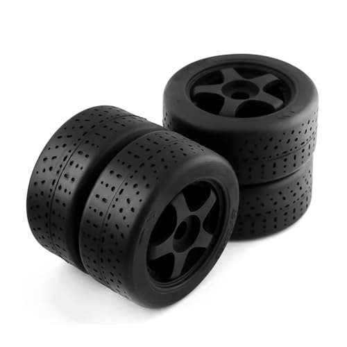 Kompatibel Mit Arrma Für Felony Für Limitless 1/7 RC-Auto-Upgrade-Zubehörteile, 4 Stück 5-Speichen-Reifen, 100 X 42 Mm RC Auto Zubehör(Black) von MGHGFYTAS