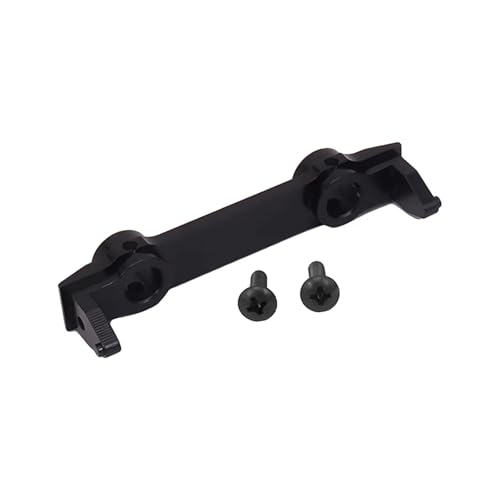 Kompatibel Mit Axial Für SCX10 1/10 RC-Auto-Tuning-Teile Frontplattenstoßstange Frontstoßstangenhalterung Rahmenhalterung RC Auto Zubehör(Black) von MGHGFYTAS