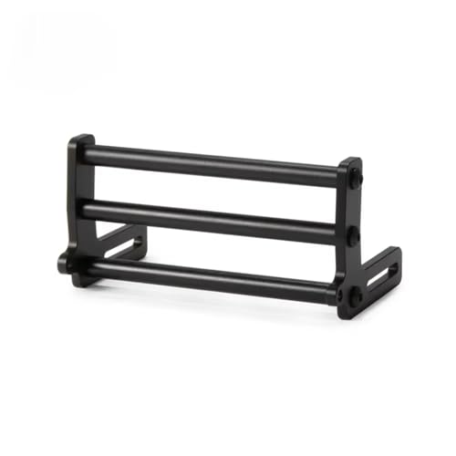 Kompatibel Mit Axial Für SCX10 Für TRX4 FJ40 1/10 RC-Auto-Upgrade-Zubehörteile, Frontstoßstange Aus Aluminiumlegierung RC-Autostoßstange(Black) von MGHGFYTAS